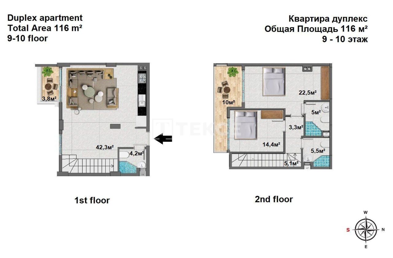 Penthouse in Alanya, Türkei, 135 m² - Foto 15