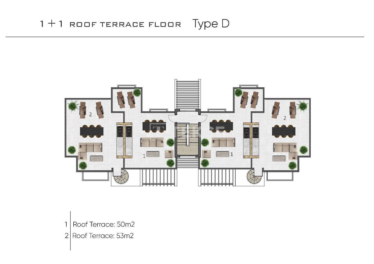 Appartamenti a Kyrenia, Cipro, 57 m² - foto 16