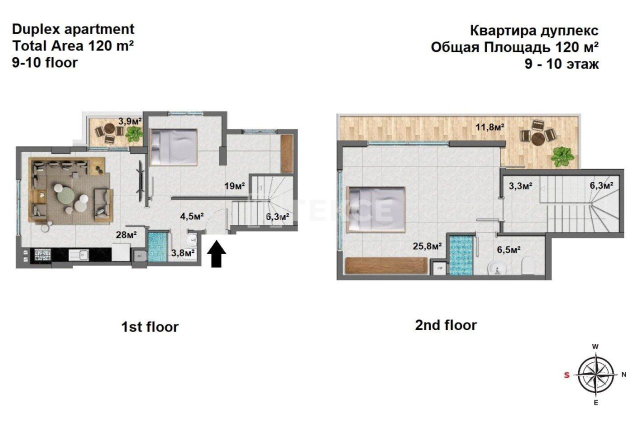 Ático en Alanya, Turquia, 110 m² - imagen 16