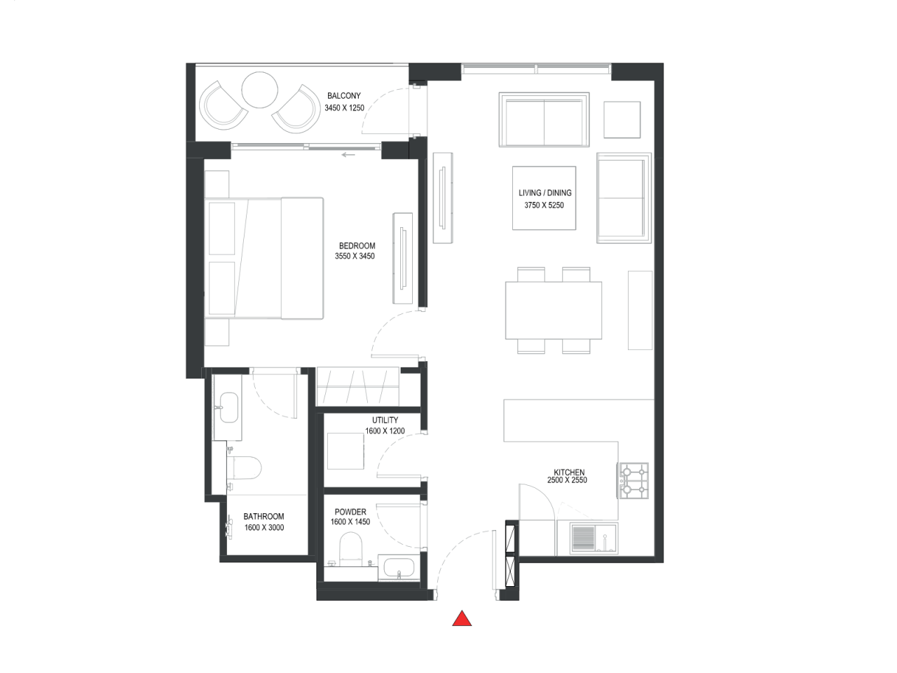 Apartamento en Dubái, EAU, 68 m² - imagen 1