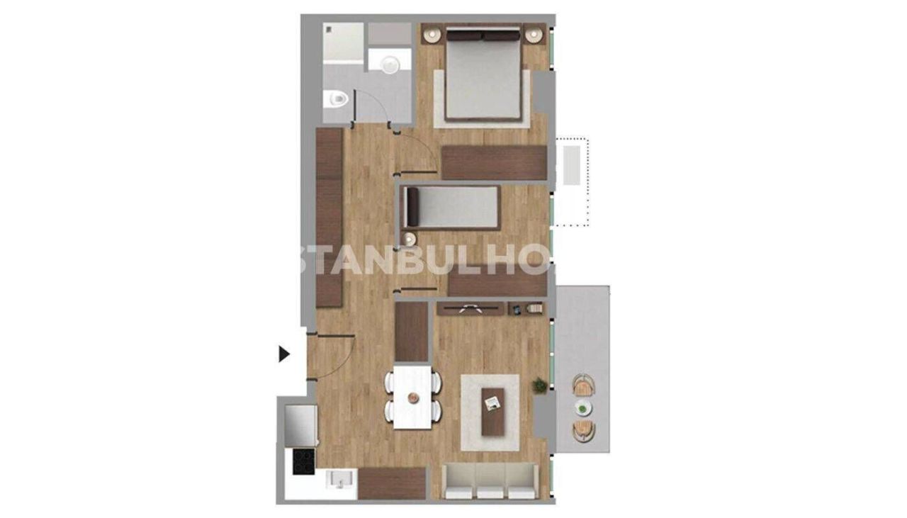 Apartamento en Estambul, Turquia, 51 m² - imagen 18