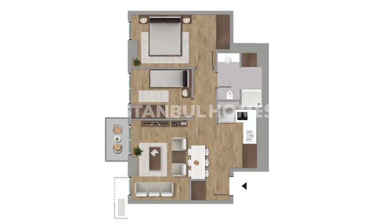 Apartment in Istanbul, Turkey, 79 m² - picture 19
