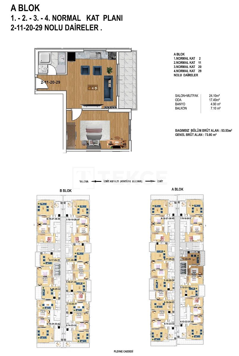 Penthouse in Yalova, Türkei, 198 m² - Foto 17