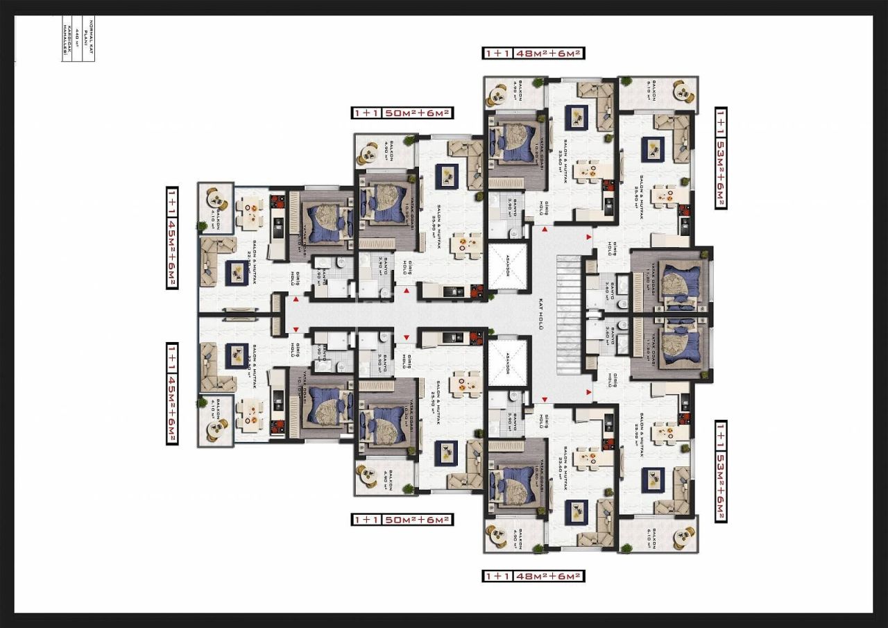 Apartment in Alanya, Türkei, 70 m² - Foto 14