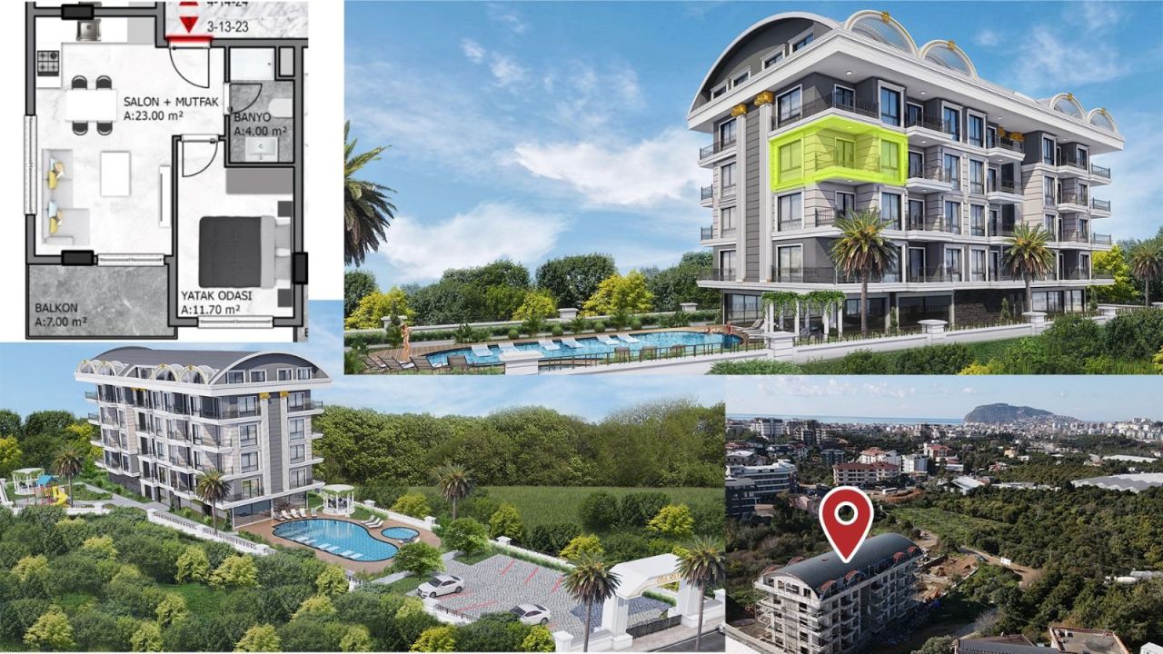 Flat in Alanya, Turkey, 55 m² - picture 13