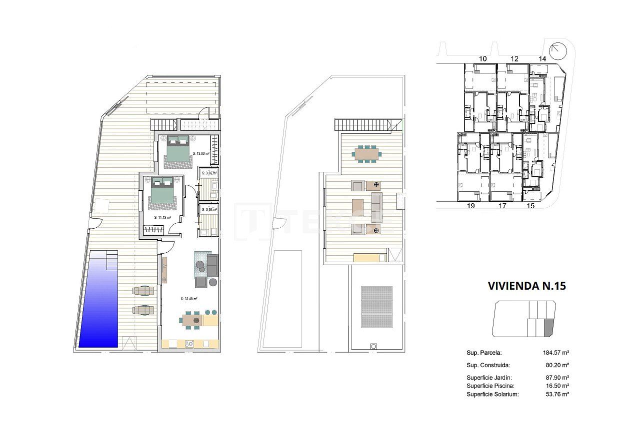 Townhouse a Torre-Pacheco, Spagna, 133 m² - foto 14