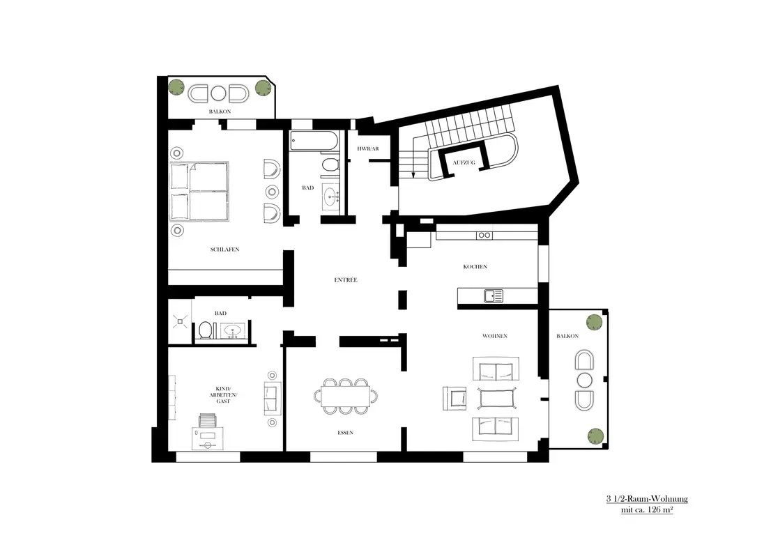 Appartamenti a Düsseldorf, Germania, 126 m² - foto 6