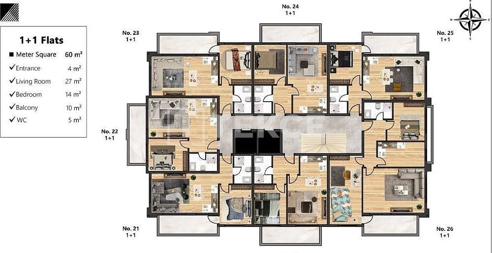 Penthouse in Alanya, Türkei, 121 m² - Foto 16