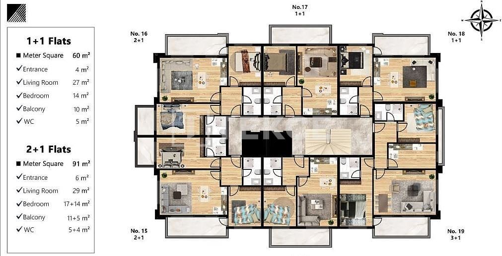 Penthouse in Alanya, Türkei, 121 m² - Foto 19