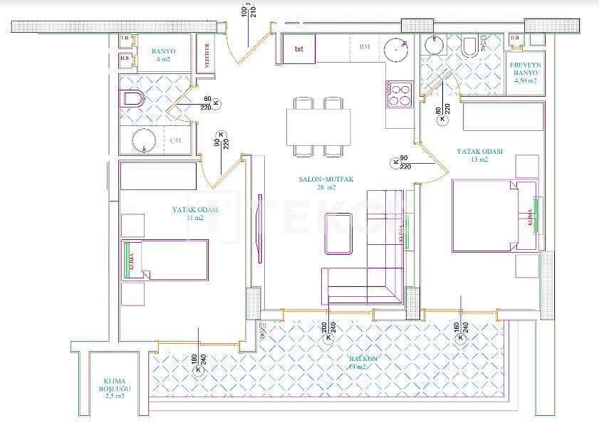 Penthouse in Alanya, Turkey, 200 m² - picture 13