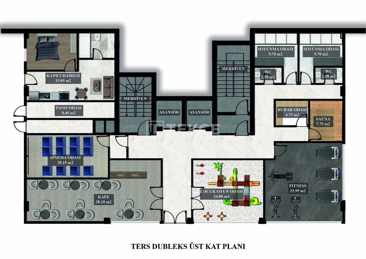 Penthouse à Alanya, Turquie, 120 m² - image 16