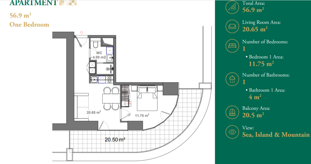 Apartamento en Batumi, Georgia, 57 m² - imagen 7
