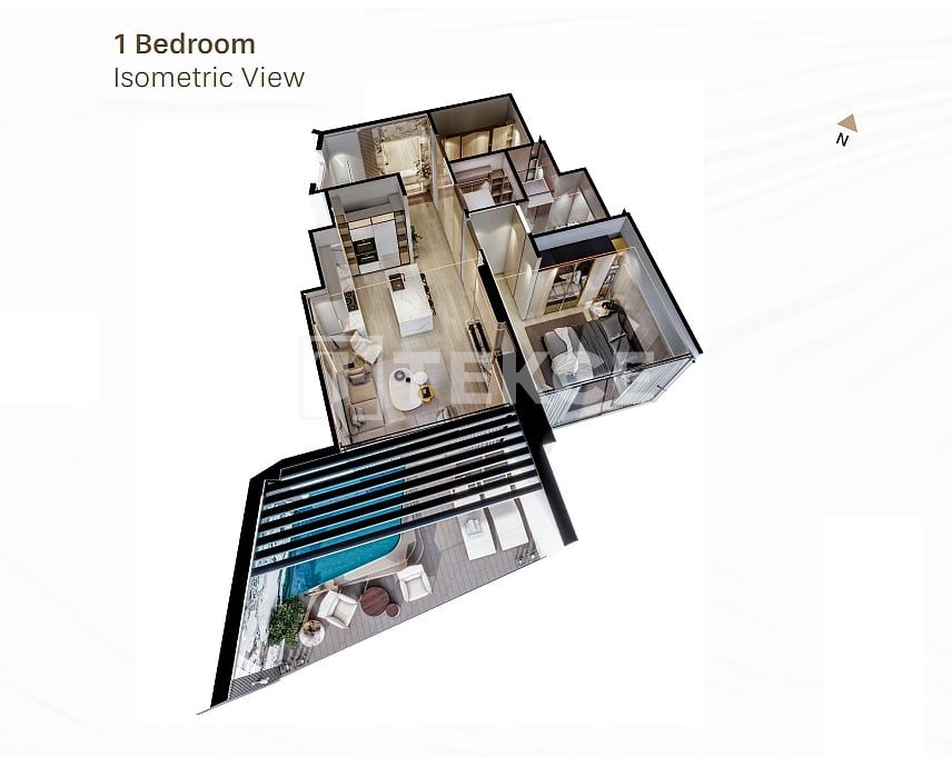 Apartment in Dubai, UAE, 74 m² - picture 18