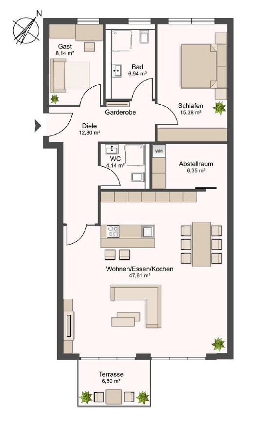 Piso en Düsseldorf, Alemania, 101.62 m² - imagen 6