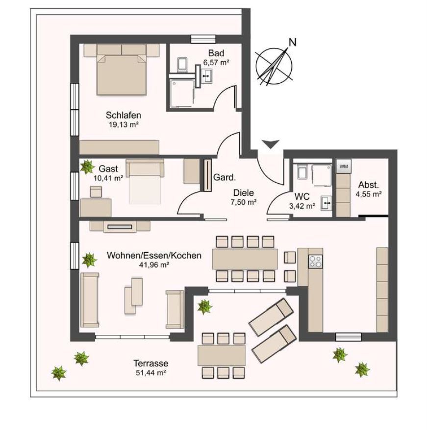 Appartamento a Düsseldorf, Germania, 115.68 m² - foto 6
