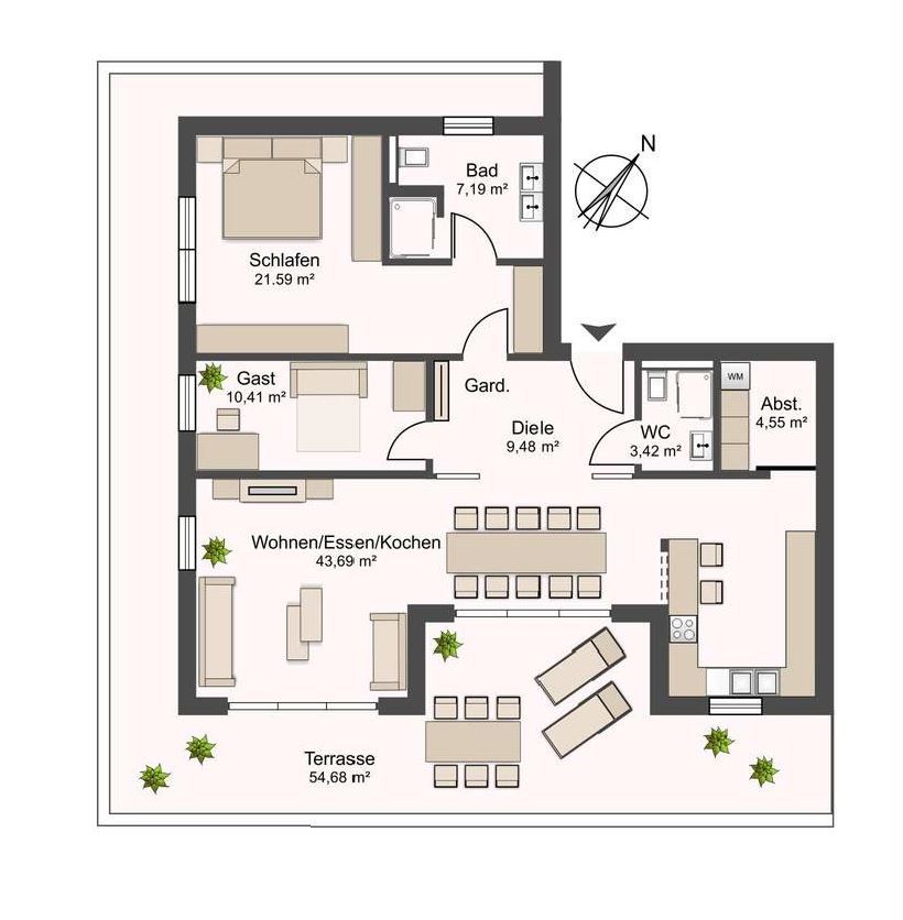 Piso en Düsseldorf, Alemania, 113.5 m² - imagen 6