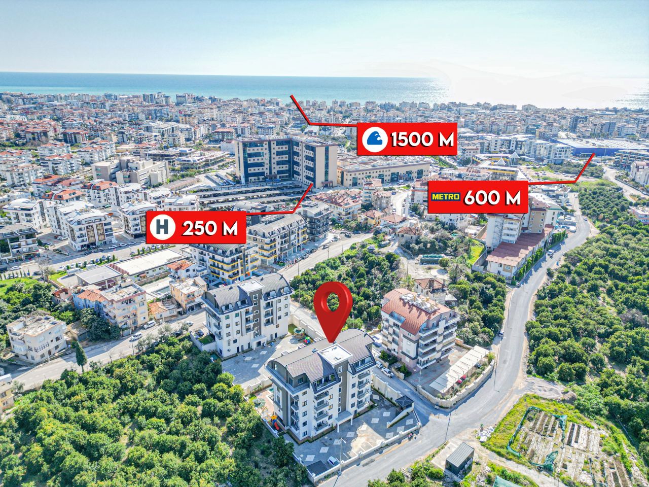 Apartment in Alanya, Türkei, 52 m² - Foto 1