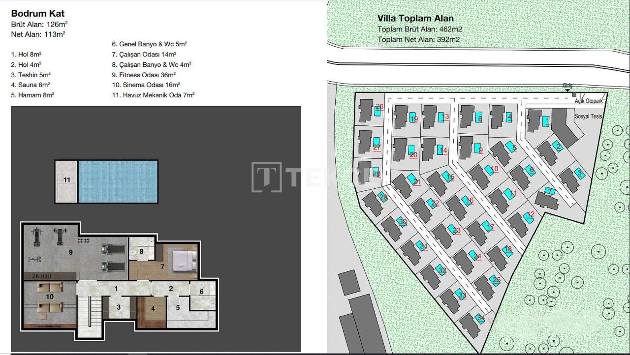 Villa in Tuzla, Türkei, 250 m² - Foto 18