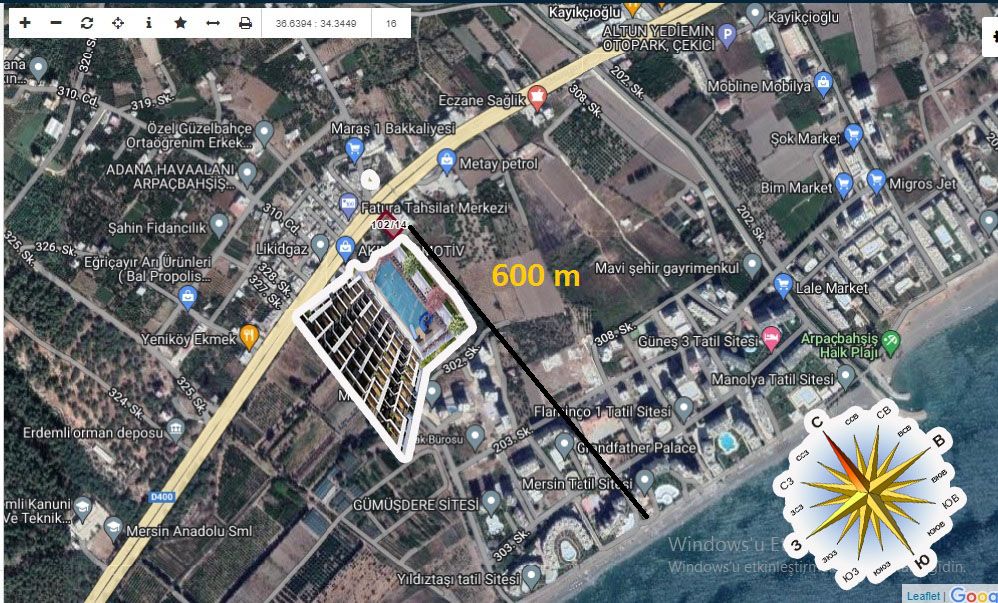 Appartement à Mersin, Turquie, 43 m² - image 2