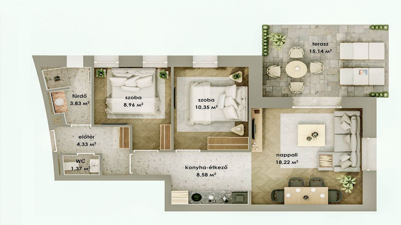 Apartment in Zalacsány, Ungarn, 71 m² - Foto 7