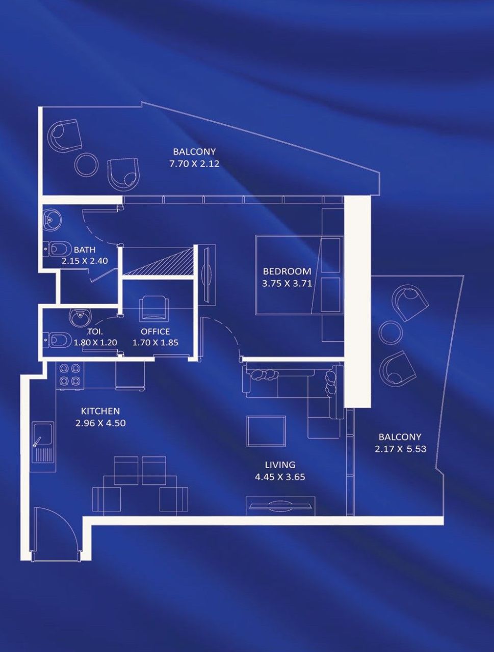 Piso en Dubái, EAU, 80.78 m² - imagen 6