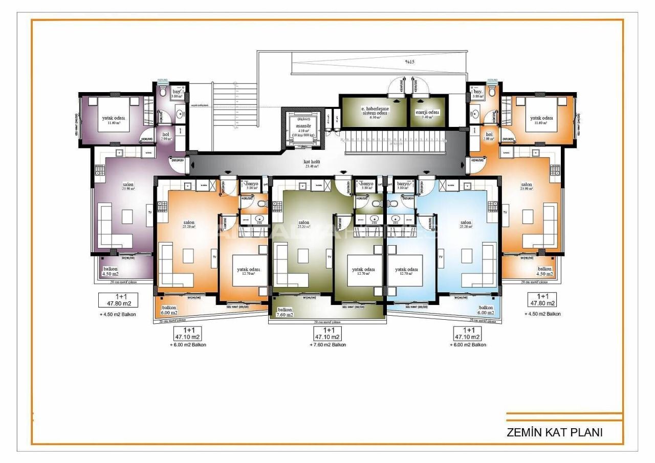 Apartamento en Alanya, Turquia, 90 m² - imagen 4