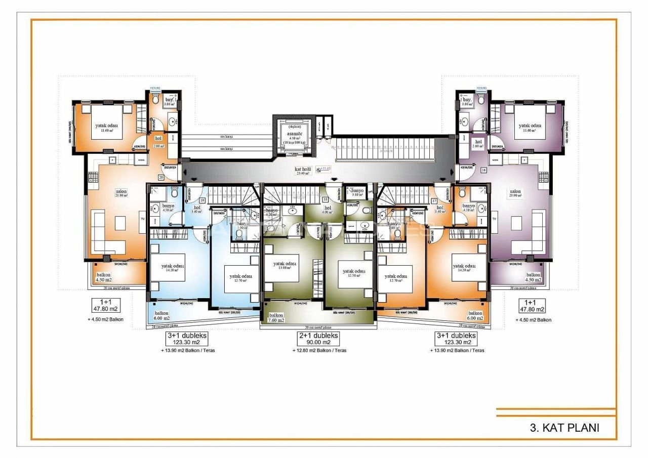 Apartamento en Alanya, Turquia, 90 m² - imagen 6