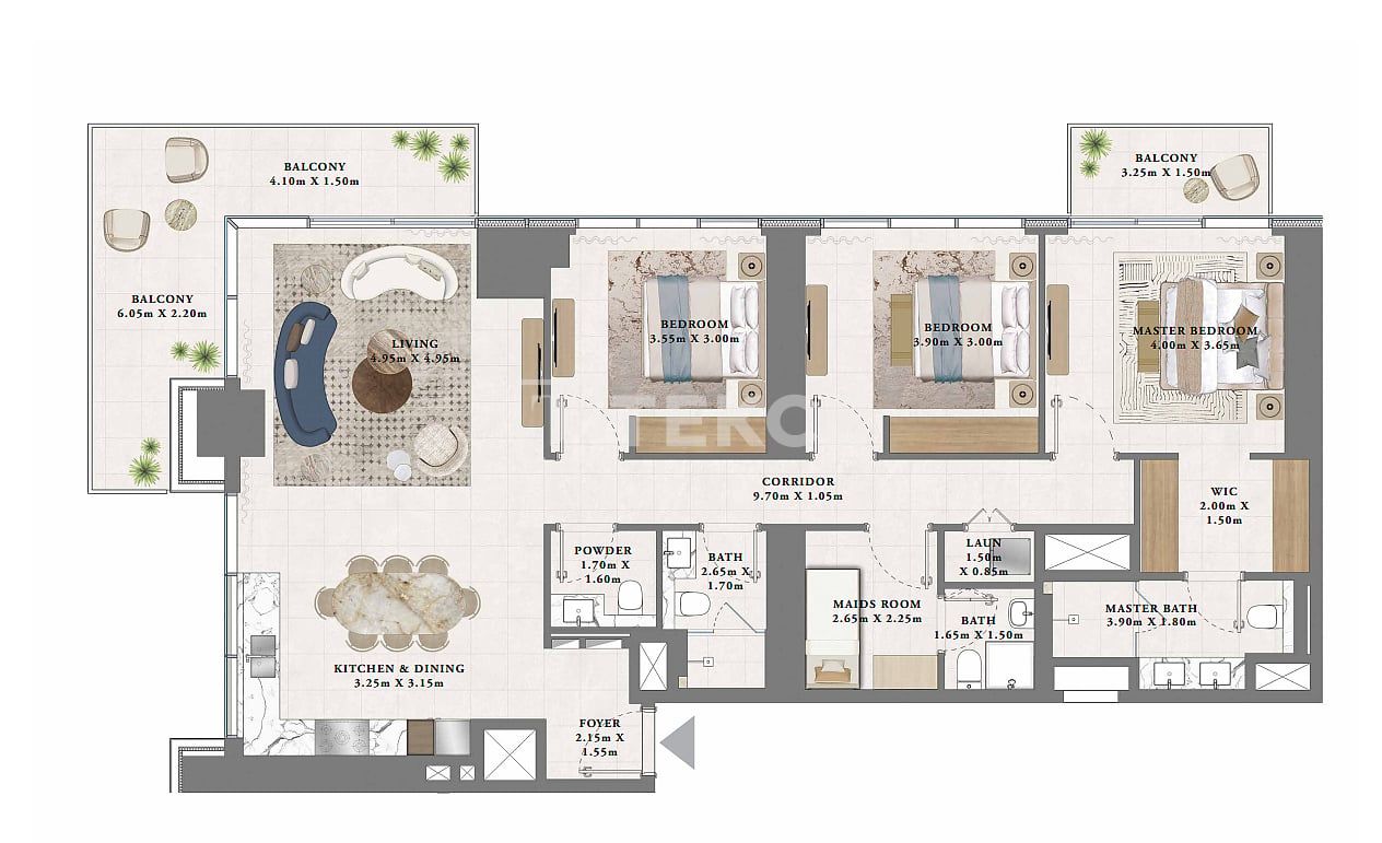 Apartamento en Dubái, EAU, 133 m² - imagen 11