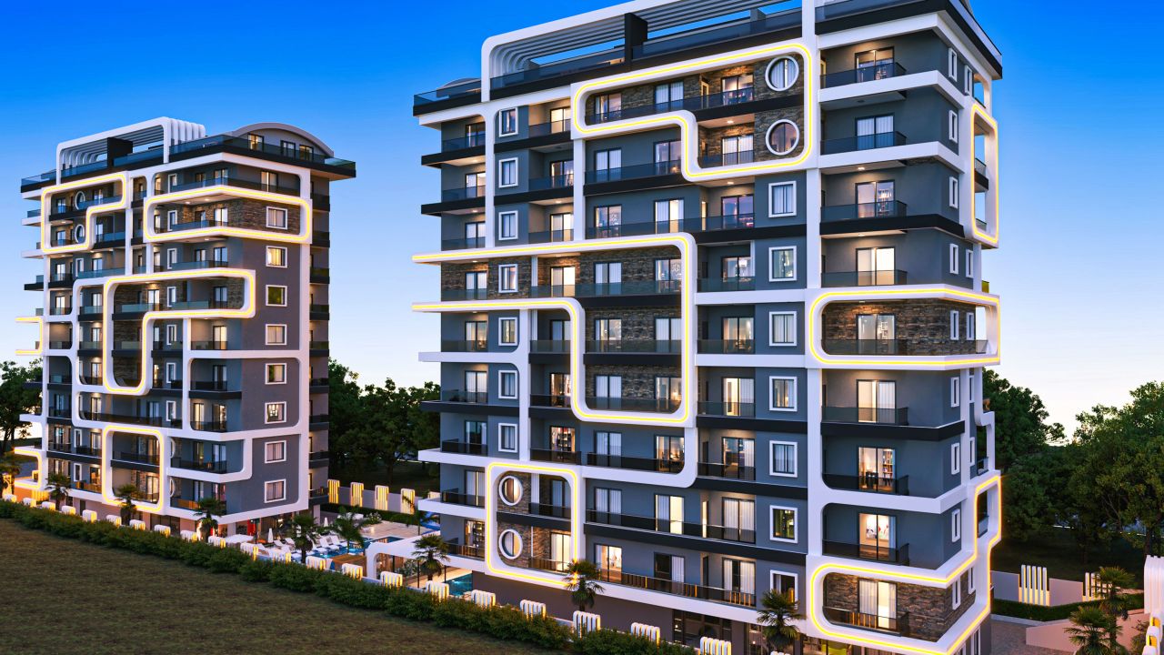 Wohnung in Alanya, Türkei, 55 m² - Foto 1