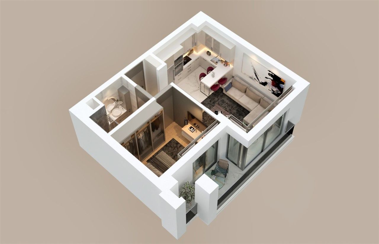 Piso en Antalya, Turquia, 93 m² - imagen 3