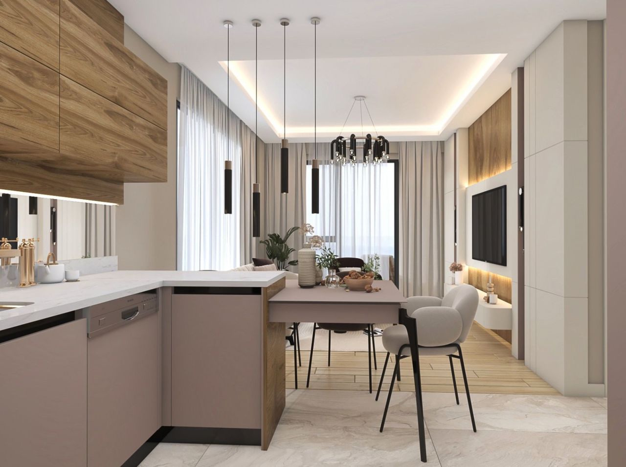 Piso Altintash, Turquia, 55 m² - imagen 3