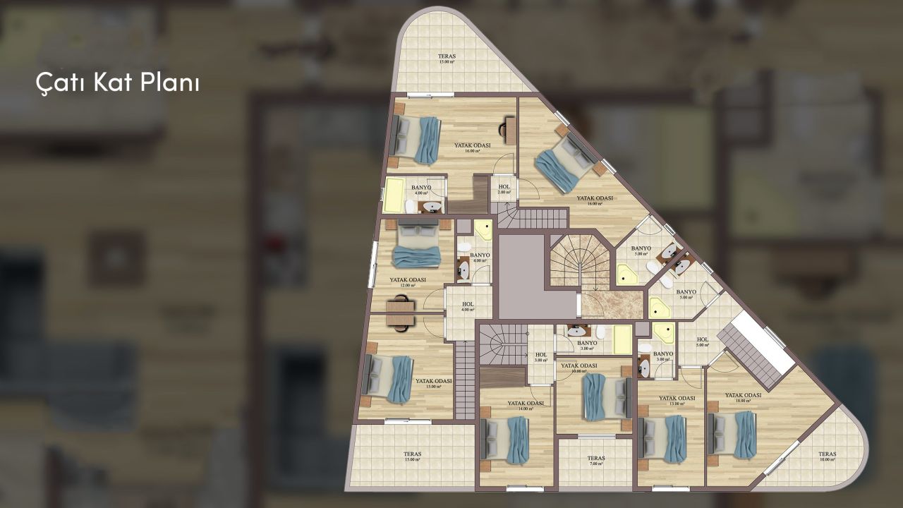 Appartamento a Antalya, Turchia, 140 m² - foto 4