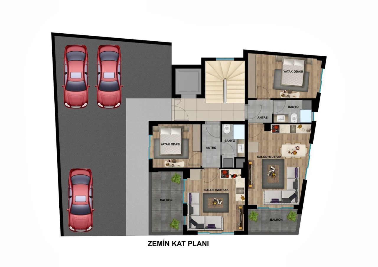 Appartamento Center, Turchia, 68 m² - foto 4