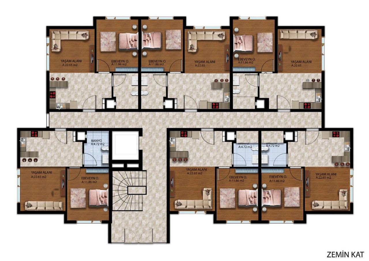 Flat Altintash, Turkey, 55 m² - picture 5