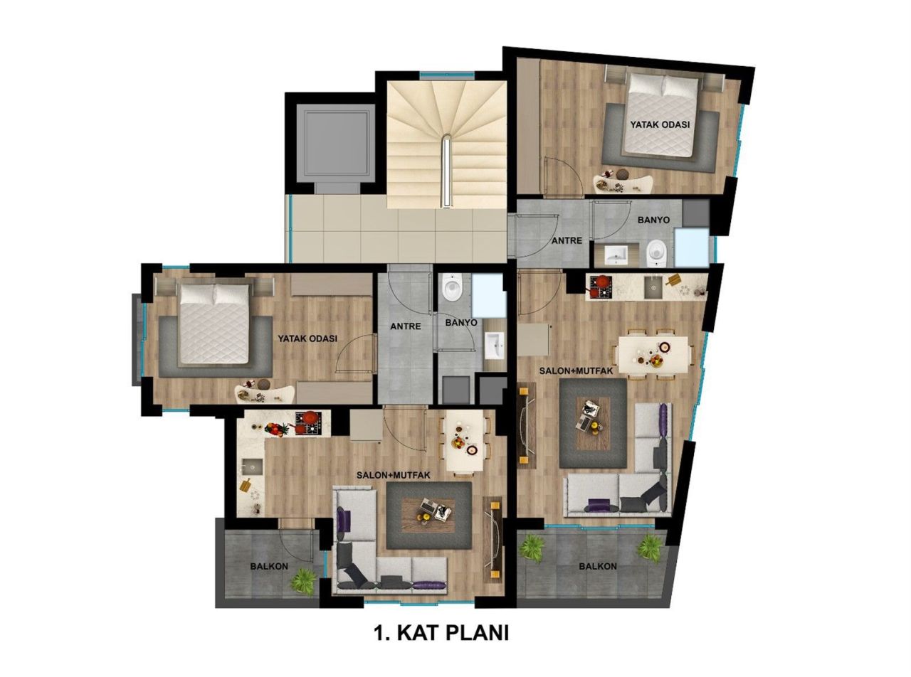 Appartamento Center, Turchia, 68 m² - foto 5