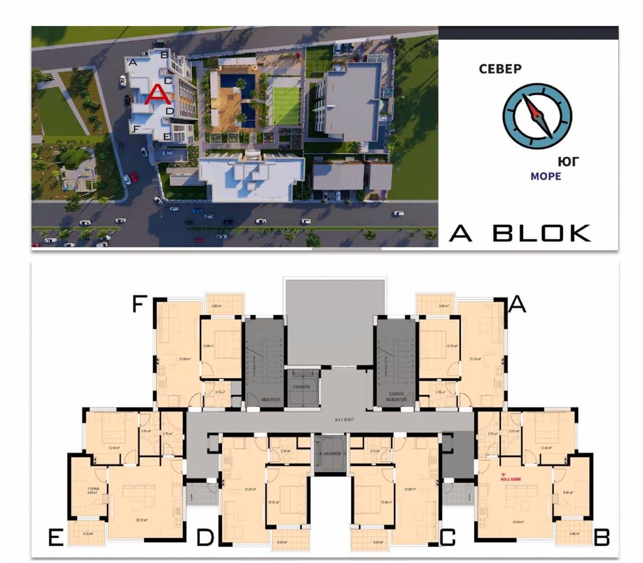 Wohnung Altintash, Türkei, 52 m² - Foto 7