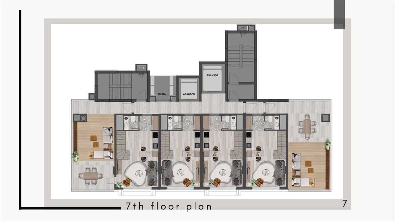 Appartamento a Antalya, Turchia, 56 m² - foto 8