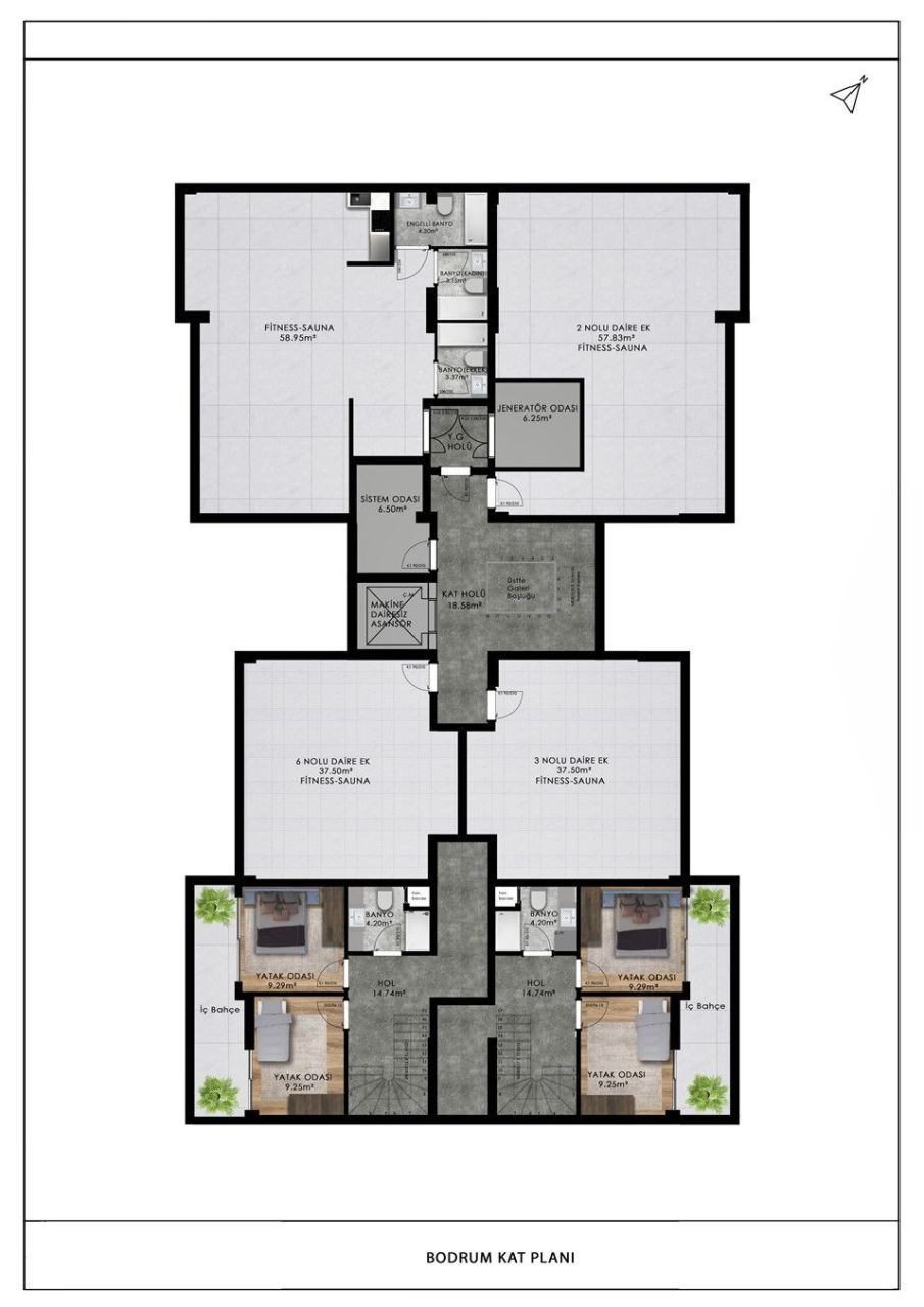 Appartement Altintash, Turquie, 49 m² - image 8