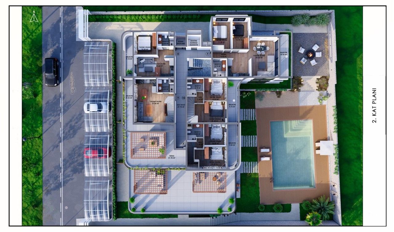 Flat Altintash, Turkey, 51 m² - picture 8