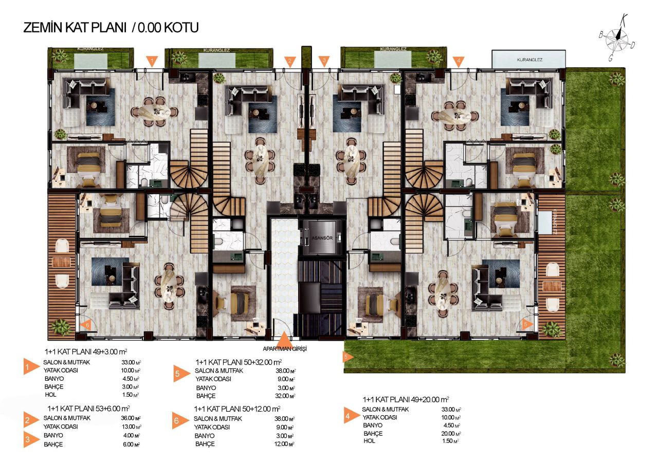 Appartamento Altintash, Turchia, 47 m² - foto 8