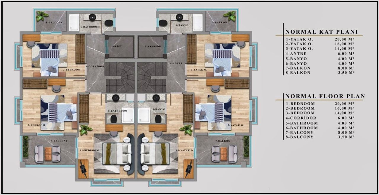 Villa en Antalya, Turquia, 340 m² - imagen 10