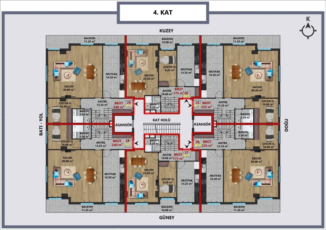Flat Center, Turkey, 90 m² - picture 10