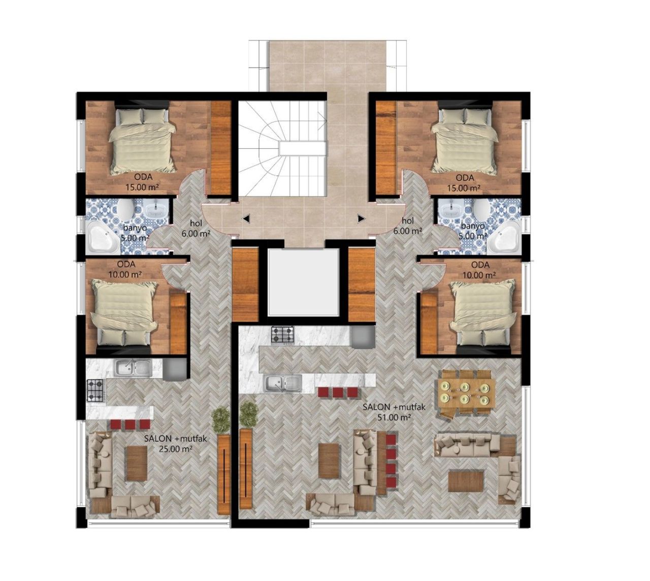 Piso en Antalya, Turquia, 100 m² - imagen 13