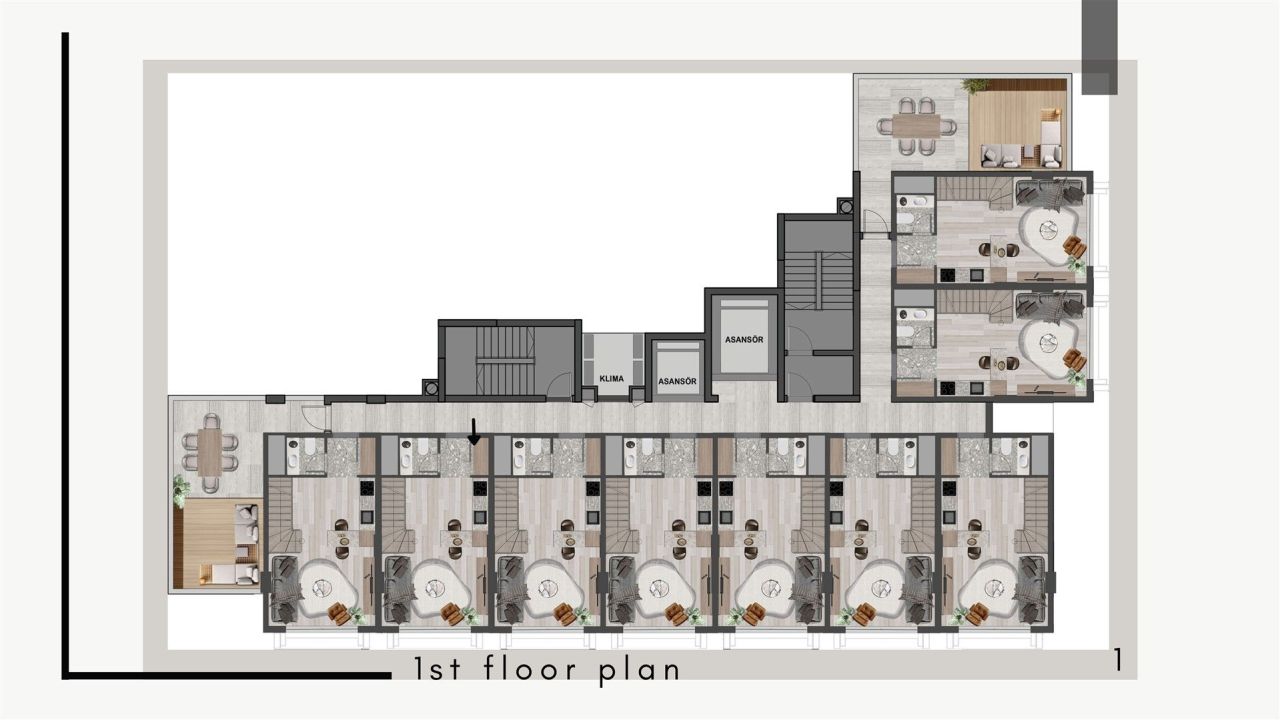 Appartamento a Antalya, Turchia, 56 m² - foto 14