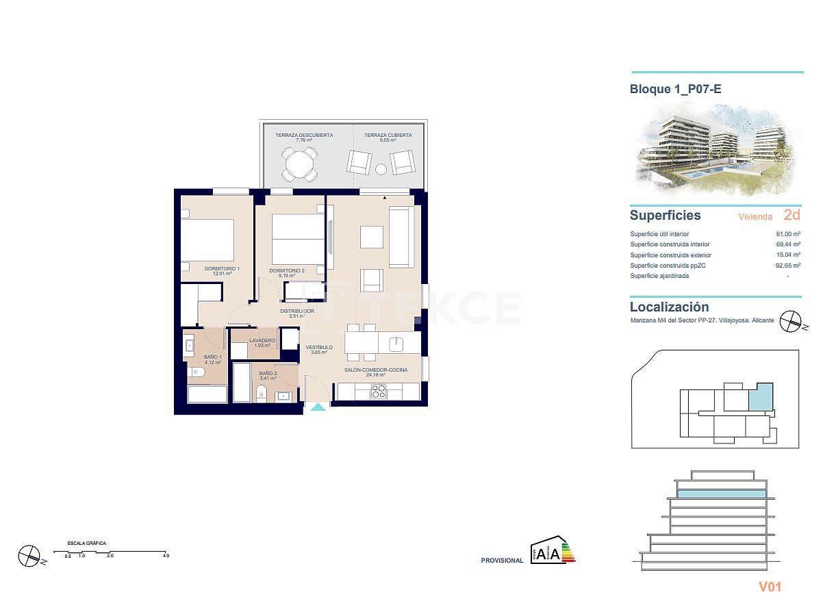 Appartement à Villajoyosa, Espagne, 81 m² - image 17