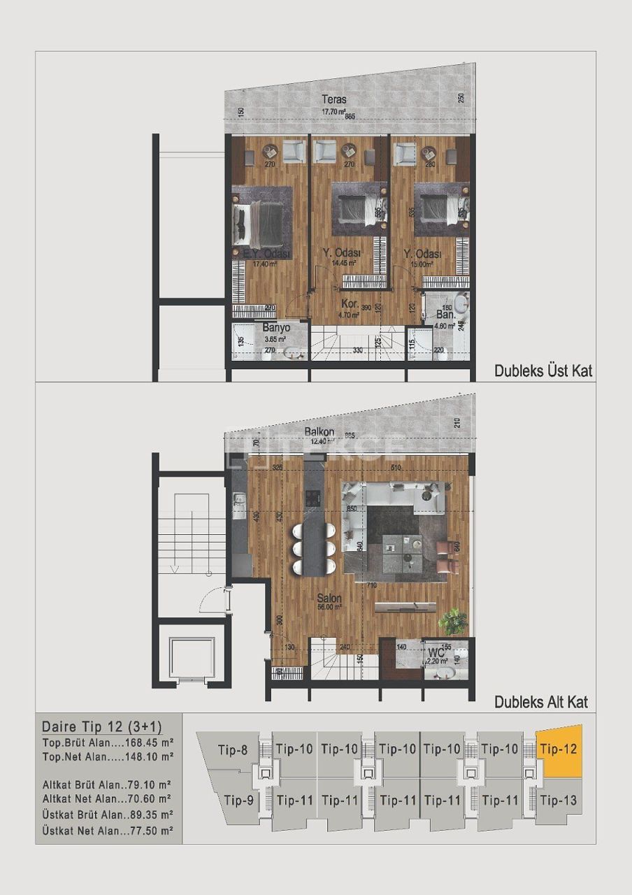 Ático en Antalya, Turquia, 155 m² - imagen 18