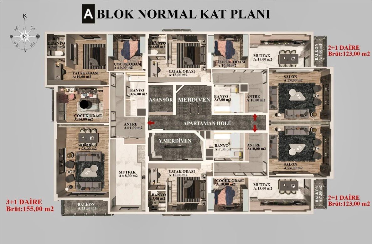 Flat in Antalya, Turkey, 125 m² - picture 14