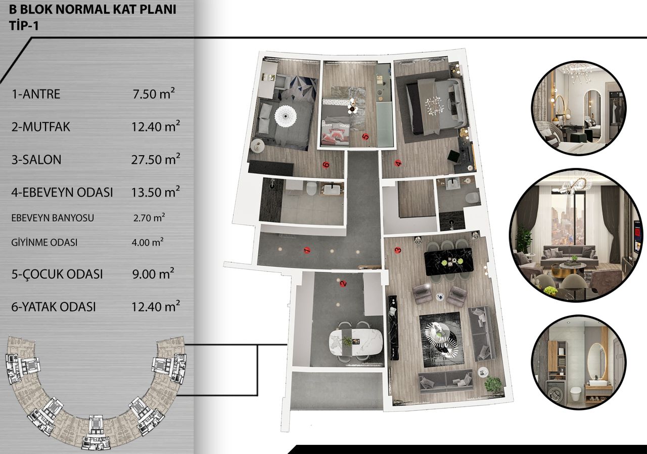 Piso en Antalya, Turquia, 120 m² - imagen 16