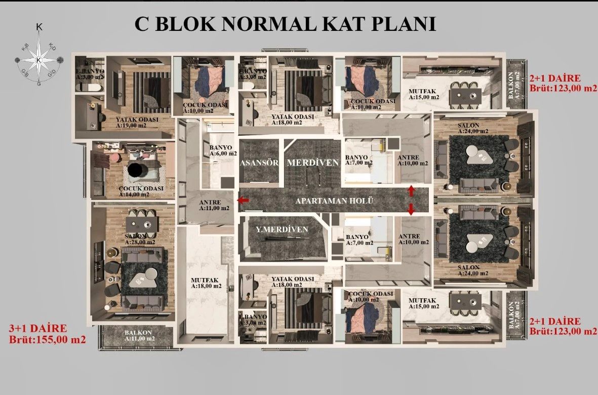 Flat in Antalya, Turkey, 125 m² - picture 16