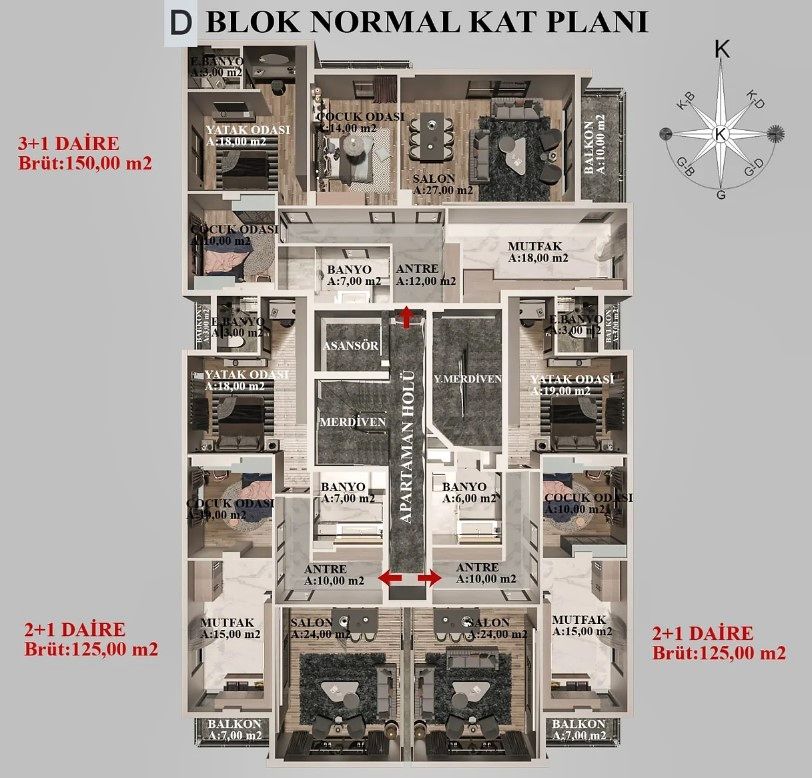 Flat in Antalya, Turkey, 125 m² - picture 17